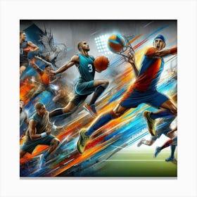 Sports - Painting Canvas Print