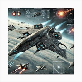 Eclipse Wraith Adaptive Weaponry Converted Canvas Print