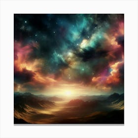 Space Stock Videos & Royalty-Free Footage 1 Canvas Print