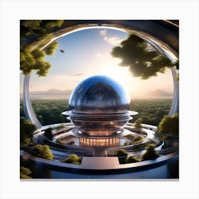 Futuristic Architecture 6 Canvas Print