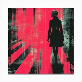 Silhouette Of A Woman Canvas Print