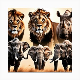 SA Animals Canvas Print