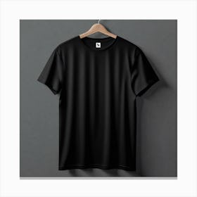 Black T - Shirt 8 Canvas Print