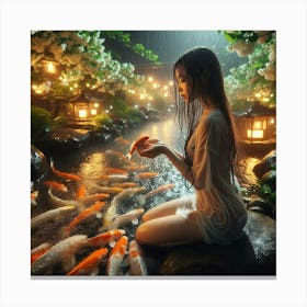 Koi Pond 6 Canvas Print