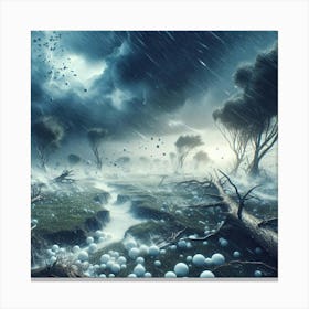 Stormy Forest Canvas Print