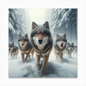 Wolf Pack Canvas Print