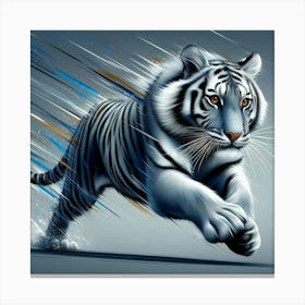 White Tiger 55 Canvas Print