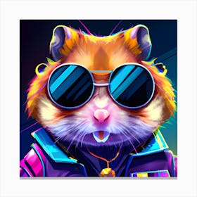 Hamster In Sunglasses Canvas Print