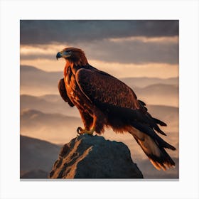 A Red Eagle In 1 Canvas Print