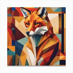 Fox by my door Canvas Print