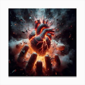 Heart Of Fire 7 Canvas Print