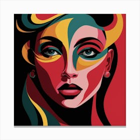 Woman'S Face 2 Canvas Print