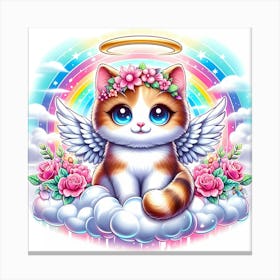 Angel Cat 1 Canvas Print