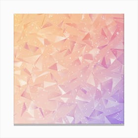 Abstract Triangles Background Canvas Print