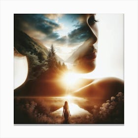 Double Exposure Dreamscape 1 Canvas Print