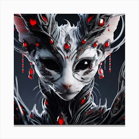 Cat Art Canvas Print