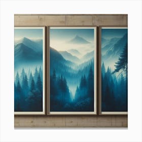 Three Framed Paintings Canvas Print