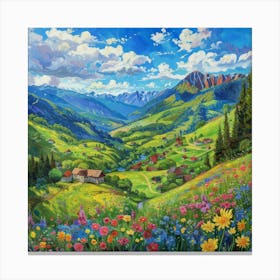 Swiss Alps 1 Canvas Print