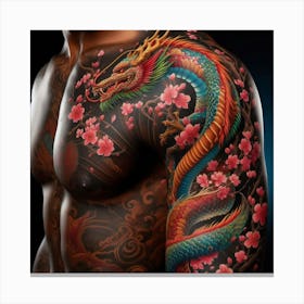 Dragon Tattoo Canvas Print