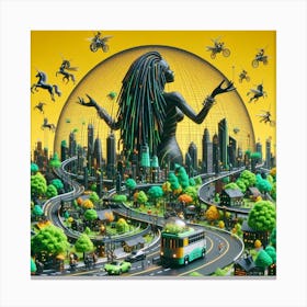 'The City' 1 Canvas Print