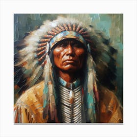 Indian Chief Canvas Print