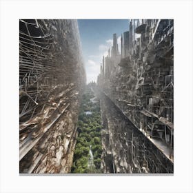 Futuristic City 39 Canvas Print