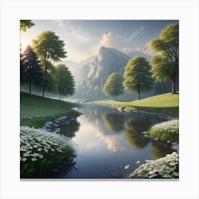 Peaceful Landscapes 2023 11 02t214729 1 Canvas Print
