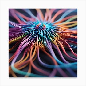 Colorful Wires 36 Canvas Print