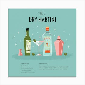 Gin Martini – Art Print Canvas Print