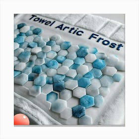 Towel design Arctic frost Canvas Print