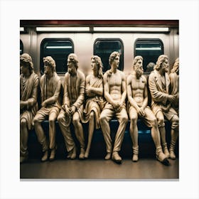 Jesus In The Subway Canvas Print