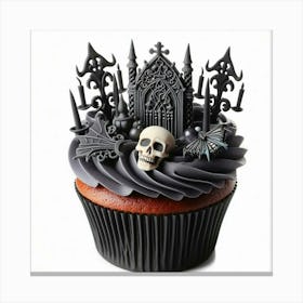 Gothic Cupcake 1 Canvas Print