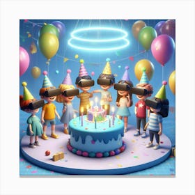 Children'S Birthday Party Canvas Print