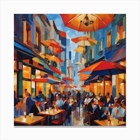 Paris Cafe Canvas Print