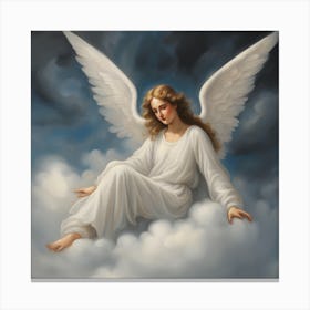 Angel In The Clouds Canvas Print