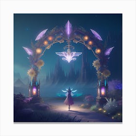 Fairy In The Forest 3 Canvas Print