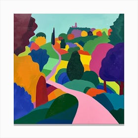 Abstract Park Collection Parc Des Buttes Chaumont Paris 3 Canvas Print