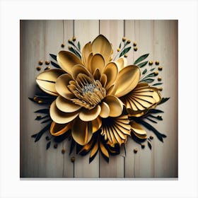 Golden rose Canvas Print