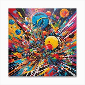 Colourful Explosion Canvas Print