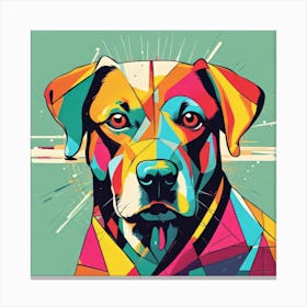 Colorful Dog Canvas Print