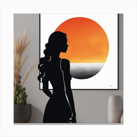 Sunset Silhouette Canvas Print