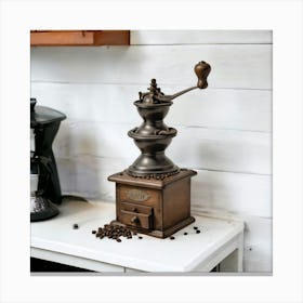 Coffee House Coffee Grinder Canvas Print