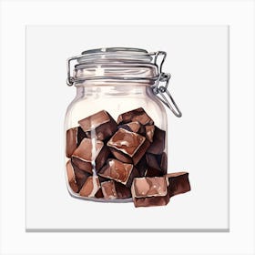 Chocolate Jar Canvas Print