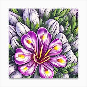Alstroemeria Flowers 9 Canvas Print
