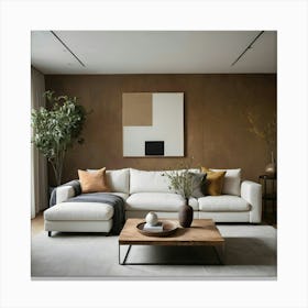 Modern Living Room 50 Canvas Print