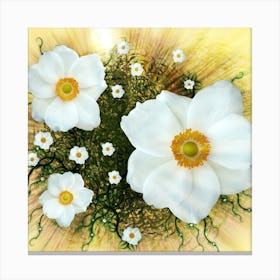 White Flowers Canvas Print