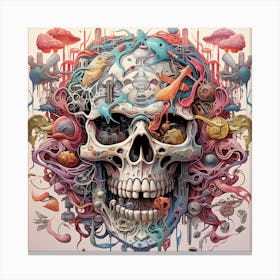 Skull Of The Ocean Canvas Print