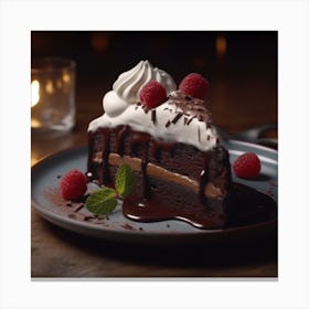 Chocolate Cake 1 Canvas Print