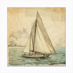 Sailboat Canvas Print