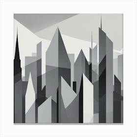 Abstract Cityscape 18 Canvas Print